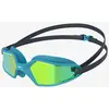 Image de Lunettes de natation Speedo Hydropulse noir bleu avec verres réfléchissants vert enfant