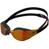 Image de Lunettes de natation Speedo Fastskin Hyper Elite noir avec verres réfléchissants orange