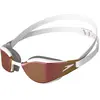Image de Lunettes de natation Speedo Fastskin Hyper Elite blanc avec verres réfléchissants rose
