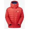 Image de Veste à capuche Mountain Equipment Baltoro rouge bleu marine - XL