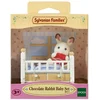 Image de Mini-univers bébé lapin chocolat lit 5017 SYLVANIAN FAMILIES