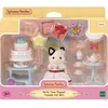 Image de Figurines miniatures - SYLVANIAN FAMILIES - 5646 - La fille Chat bicolore et son goûter d’anniversaire