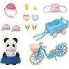 Image de La Fille Panda, Son Vélo Et Sa Remorque - 5652 - Pour Enfant A Partir De 3 Ans