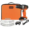 Image de Perceuse Ã  Percussion BLACK & DECKER sans Fil BDCHD12S1-QW Batterie 12V en occasion ou reconditionné