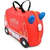 Image de Trunki Valise à Roulettes pour Enfants et Bagages à Main pour Enfants : Valise à Roulettes Frank le Camion de Pompier (Rouge)