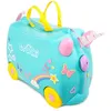 Image de Trunki Valise à Roulettes pour Enfants et Bagages à Main pour Enfants : Valise à Roulettes Licorne Una (Bleu Sarcelle)