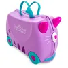 Image de Valise à Roulettes pour Enfants TRUNKI - Cassie Le Chat - Violet et Bleu - Coque rigide en ABS
