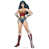 Image de Figurine En Carton Wonder Woman Comics (année 80) Les Mains Sur Les Hanches Hauteur 177 Cm