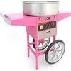 Image de Machine à Barbe à Papa avec Charrette - Rose