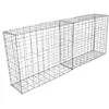 Image de Lot de 4 paniers de gabions argentés en acier galvanisé pour projets d’aménagement extérieur, murs de soutènement, clôture de jardin. 100 x 95 x 30cm 25310