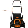 Image de Aspirateur balayeuse pour gazon artificiel pelouse synthétique avec sac de collecte 50 l - 5 hauteurs de -12mm à + 6mm - largeur d'aspiration 38 cm 210299