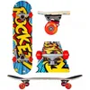 Image de Skateboard Rocket mini Pop Art 7.5 - Rocket - Pour débutants - 7 couches dérable - 4 roues - Bleu