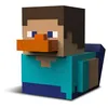 Image de Figurine - TUBBZ - Steve - Canard en Caoutchouc - 9 cm - Produit Officiel Minecraft