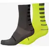 Image de Chaussettes Endura Stripe Coolmax jaune clair gris (2 unités) - L-XL