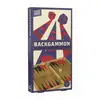 Image de Backgammon Vintage Bois Naturel Rouge Noir 25 Cm Professor Puzzle