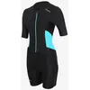 Image de Combinaison de triathlon Zone3 Activate manche courte noir bleu femme - S