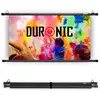 Image de Duronic bps90 169 ecran de projection tv et home cinema de 90 pouces 229 cm 199 x 112 cm fixation par crochets barres lestées toile pour vidéoprojecteur gain +1 idéal pour 3d 8k 4k 1080p