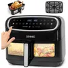 Image de Duronic AF14 BK Friteuse à Air avec 1 grand tiroir de 10L inclus Air fryer avec 10 Programmes de Cuisson Préréglés Sans huile Gâteau
