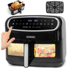 Image de Duronic af14 bk friteuse à air avec 1 grand tiroir de 10l inclus air fryer avec 10 programmes de cuisson préréglés sans huile gâteaux poulet rôtir frites déshydrater réchauffer