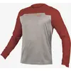 Image de Maillot Endura MT500 Burner manches longues rouge gris - S