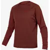 Image de Maillot Endura Singletrack Fleece manches longues bordeaux - XL