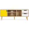 Image de Meuble Tv En Bois - Design Scandinave - Haley Jaune