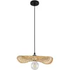 Image de Lampe Suspension Artisanale Design Design Boho Bali En Bambou - Brena Bois Naturel
