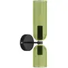 Image de Applique murale - lampe cristal et métal - kren vert