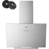 Image de Hotte aspirante inclinée 60cm 650m3h classe a+++ recyclage ou evacuation inox cd6762as CD6762AS