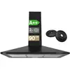 Image de Hotte murale 90cm 370 m3h classe a++ filtres inclus noir 201bk90 201BK90