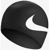 Image de Bonnet de natation Nike Swim Big Swoosh Silicone noir blanc