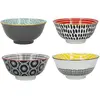 Image de Kitchencraft - Bols En Céramique À Motifs "monochrome", Livrés Dans Un Coffret Cadeau, 15 Cm, Set De 4