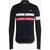 Image de Maillot Rapha Brevet manche longue noir blanc rose - S