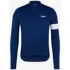 Image de Maillot Rapha Core Thermal manches longues bleu marine blanc - S
