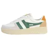 Image de Basket Cuir Gola Grandslam Trident - Blanc/Vert/Sun