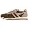 Image de Basket Basse Cuir Gola Daytona Chute - Kaki Cap Charbon