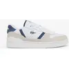 Image de Baskets Lacoste T-Clip Set Leather couleur blanc beige bleu marine - 42
