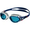 Image de Lunettes de natation Speedo Biofuse 2.0 bleu marine rouge avec verres transparents bleu