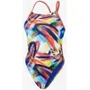 Image de Maillot de bain Speedo Allover Digital Lattice One Piece bleu rouge jaune femme - 28