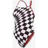 Image de Maillot de bain Speedo Allover Print Tie-Back blanc noir rouge femme - 28