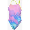 Image de Maillot de bain Speedo Allover Print Tie-Back rose lilas bleu femme - 28