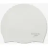 Image de Bonnet de bain Speedo Plain Moulded Silicone blanc pur