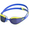 Image de Lunettes de natation Speedo Fastskin Hyper Elite bleu intense avec verres miroir jaune
