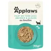 Image de Aliment humide pour chats adultes - APPLAWS - Filet de Thon et Anchois au bouillon - 60% filet - 100% naturel - 12x70g