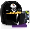 Image de Friteuse À Air Chaud 1500w Tiroir De 2l Cuisson Sans Huile Thermostat 80-200°c Minuterie 30 Min Duronic Af1 Bk