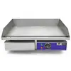 Image de Kukoo plancha plaque de cuisson grill electrique professionnelle en acier inoxydable de 50cm - barbecue extérieur cuisine industriel restaurant chrd 10119