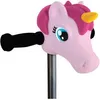 Image de Tête de trottinette licorne rose pastel