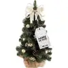 Image de Creative Home Mini Sapin De Noel Artificiel Crème 40 Cm Petit Sapin De Noel Artificiel Décoration Sapin Artificiel