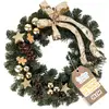 Image de Creative Home Couronne De Noël Dorée Diamètre 35 Cm Couronne De Noel Porte Décoration Noel Noel Decoration