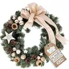 Image de Couronne de Noël - CREATIVE HOME - Diamètre 35 cm - Décoration Intérieure/Extérieure - Élégante - Chic